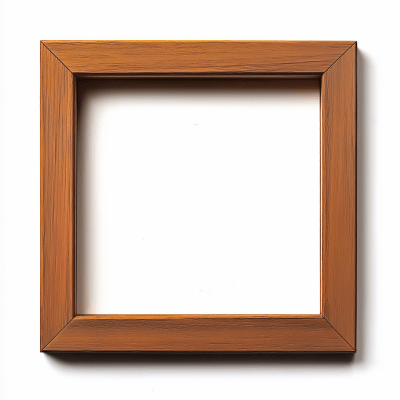 Empty Modern Cedar Frame