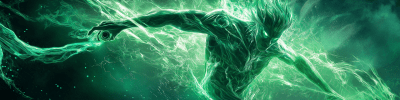 Sport Logo Banner with Wind Elements