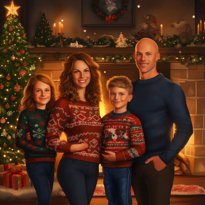 Family Christmas Portrait