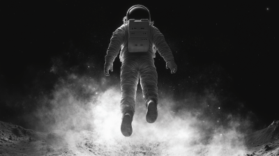 Lonely Astronaut on the Moon