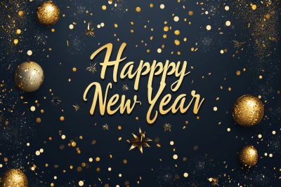 Happy New Year Greeting Card