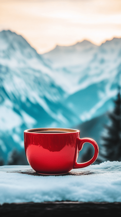 Cozy Coffee in the Snow