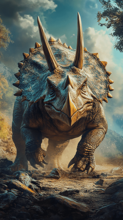 Triceratops in Natural Habitat