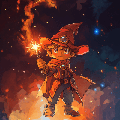 Mage with Wand