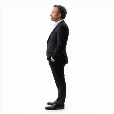 Gentleman in Black Suit