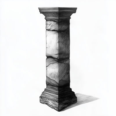 Black and White Pillar