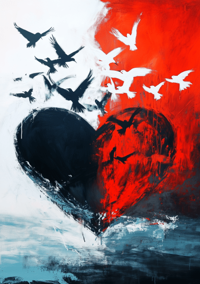 Heart and Birds