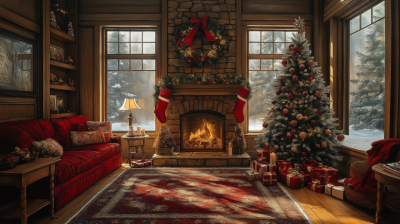 Cozy Christmas Living Room