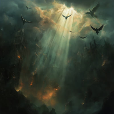 Valkyris Descending from the Sky