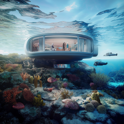 Futuristic Underwater Residences