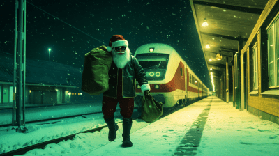 Ultra Realistic Modern Christmas Card