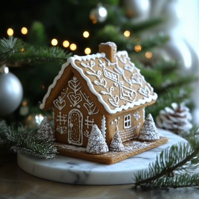 Minimal Gingerbread House