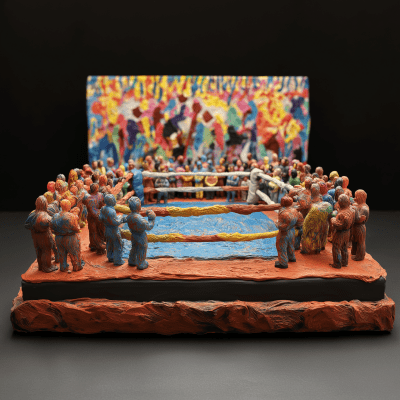 Dynamic Clay Boxing Ring