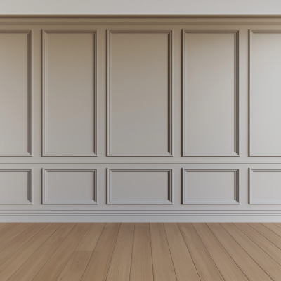 Recessed Wainscoting Wall Texture