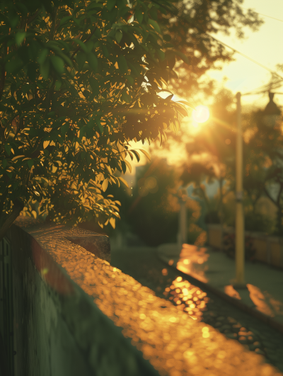 Cinematic City Sunset