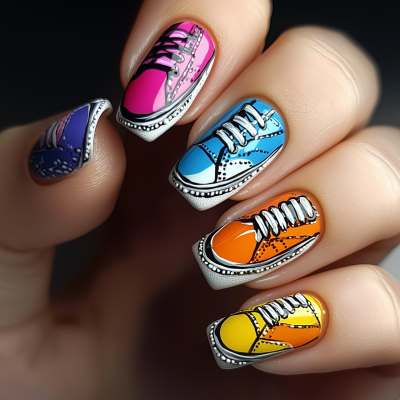 Sneaker Nail Art