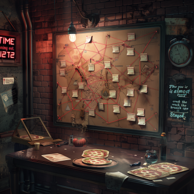 Mysterious Pizza Crime Scene