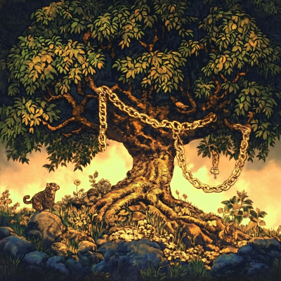 Tree with Gold Chains