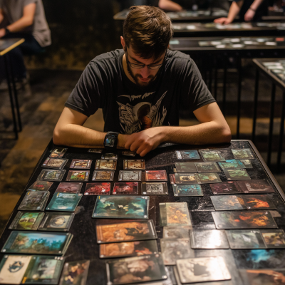 Player Contemplating Strategy