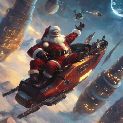 Futuristic Santa’s Sleigh