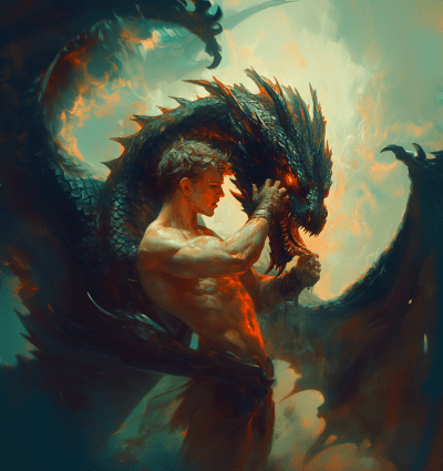 Hunter and Dragon Man