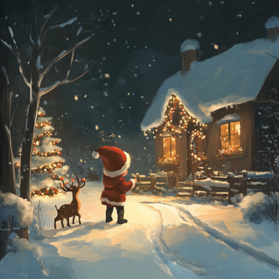 Cozy Christmas Scene