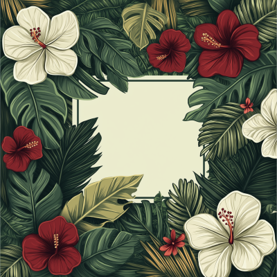 Tropical Botanical Pattern