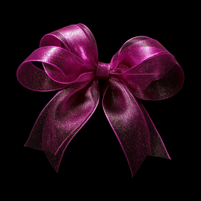 Magenta Holiday Ribbon