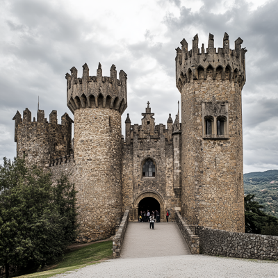 Hilltop Castle Entrance