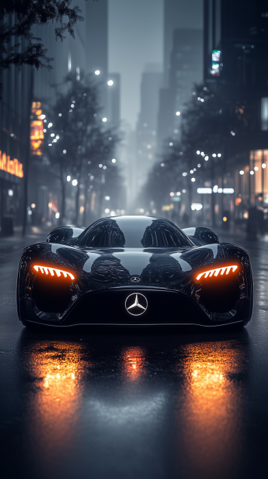 Futuristic Mercedes Poster