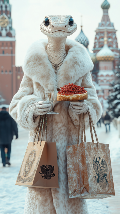 Confident Snake in Moscow