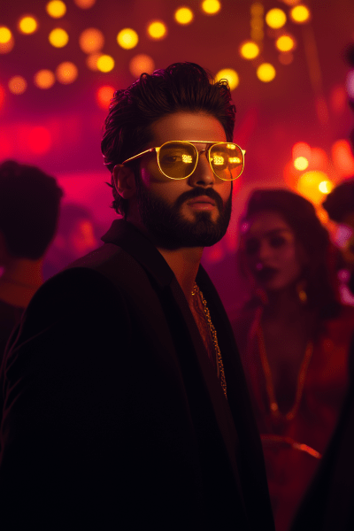 Stylish Nightclub Posing