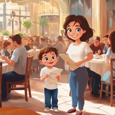 Little Boy in Beige
