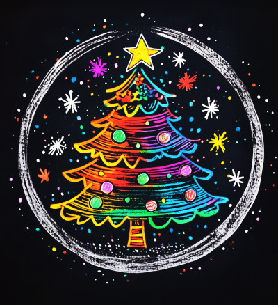 Cute Cartoon Christmas Tree