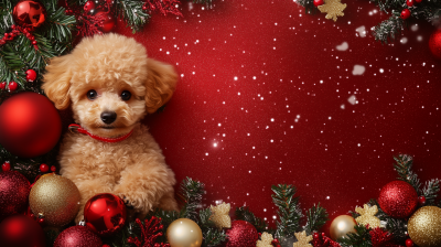 Christmas Teddy Bear Poodle