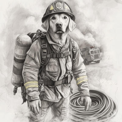 Heroic Labrador