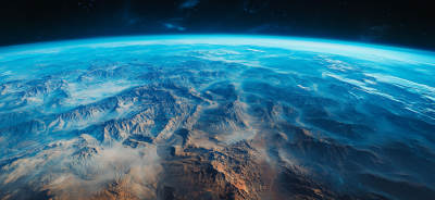 Majestic Satellite Landscape