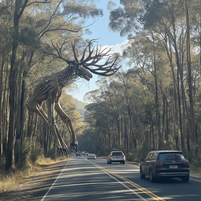 Surreal Highway Elk