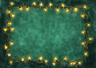 Christmas Lights Rectangle