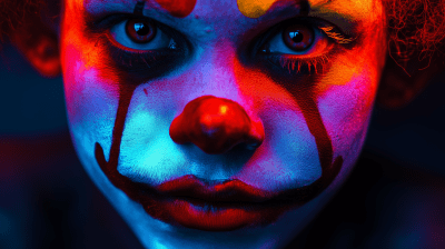 Under UV Light Clown