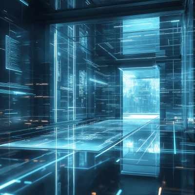 Futuristic Cyberpunk Entrance