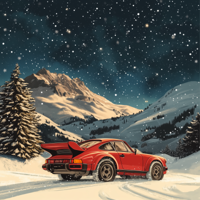 Porsche Dakar in Winter Wonderland