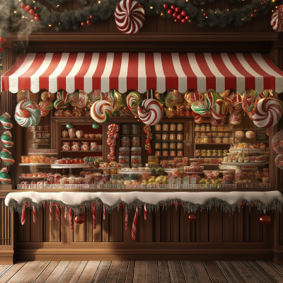 Realistic Holiday Candy Shop