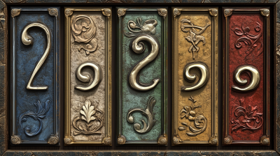 Medieval Carved Numbers