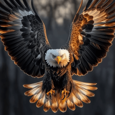 Majestic Eagle in Flight