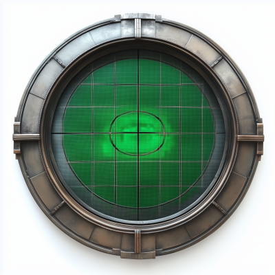 Green Doplar Radar Graphic