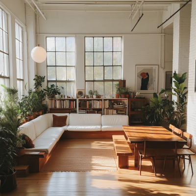 Bright Bauhaus Loft Interior