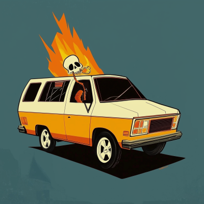 Family Minivan Illustration