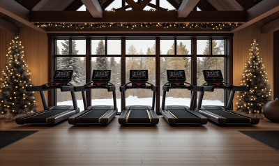 Festive Gym Interior