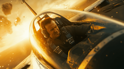 Man Driving Jet in Crisis